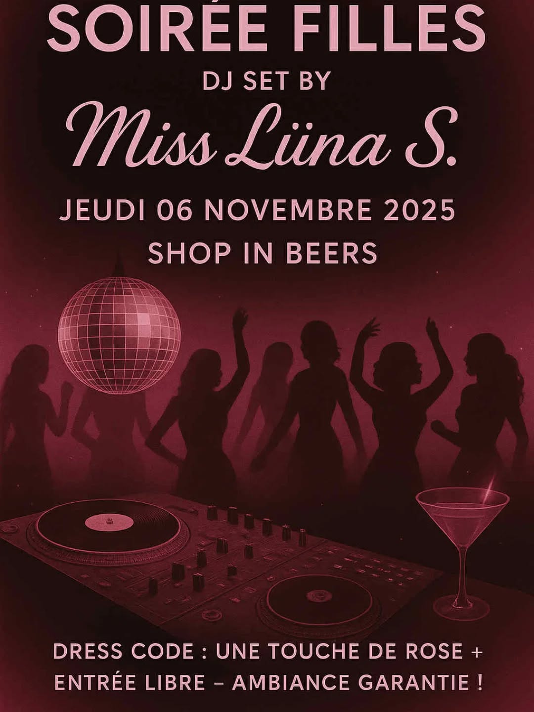 Soirée fille à Metz Jeudi 06 novembre 2025